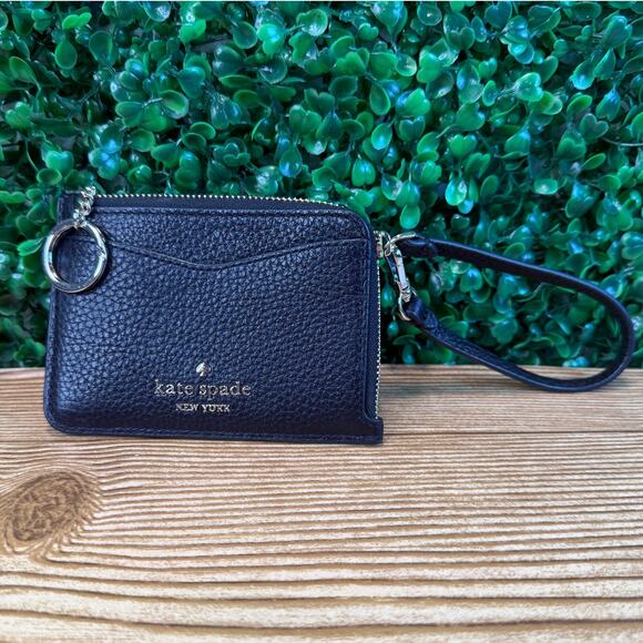 Kate Spade New York Leila Women's Card Wallet - Black Rtl $99 - Picture 1 of 10